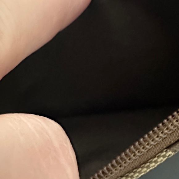 Coach Signature Brown and Tan Wristlet with Coach Hang Tag.Small. EUC - Picture 13 of 14